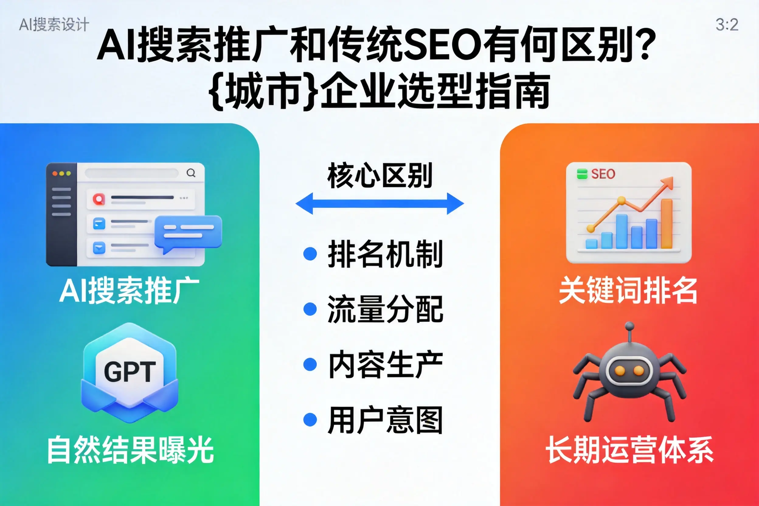 AI搜索推广和传统SEO有何区别？玉林企业选型指南