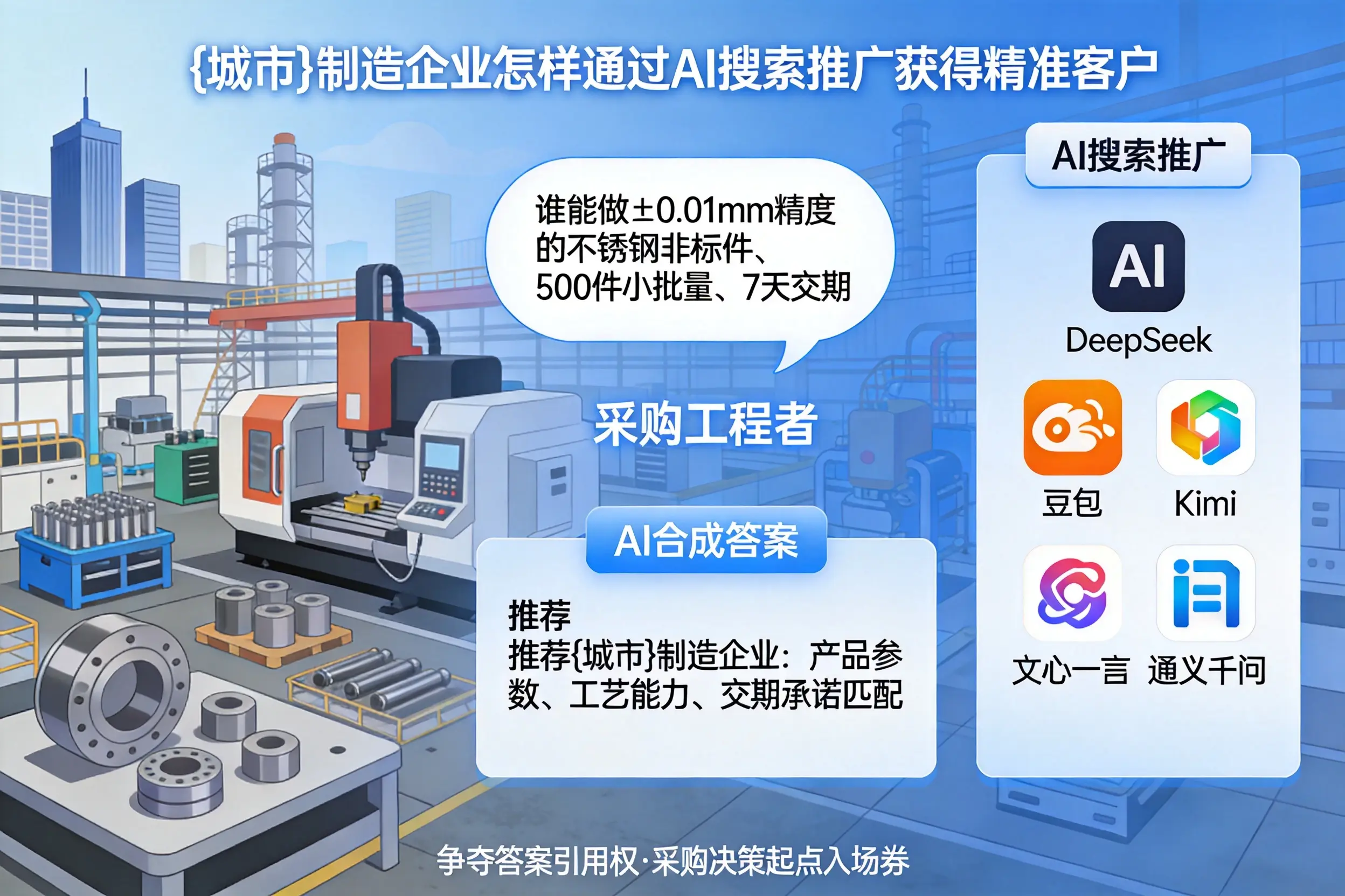 玉林制造企业怎样通过AI搜索推广获得精准客户
