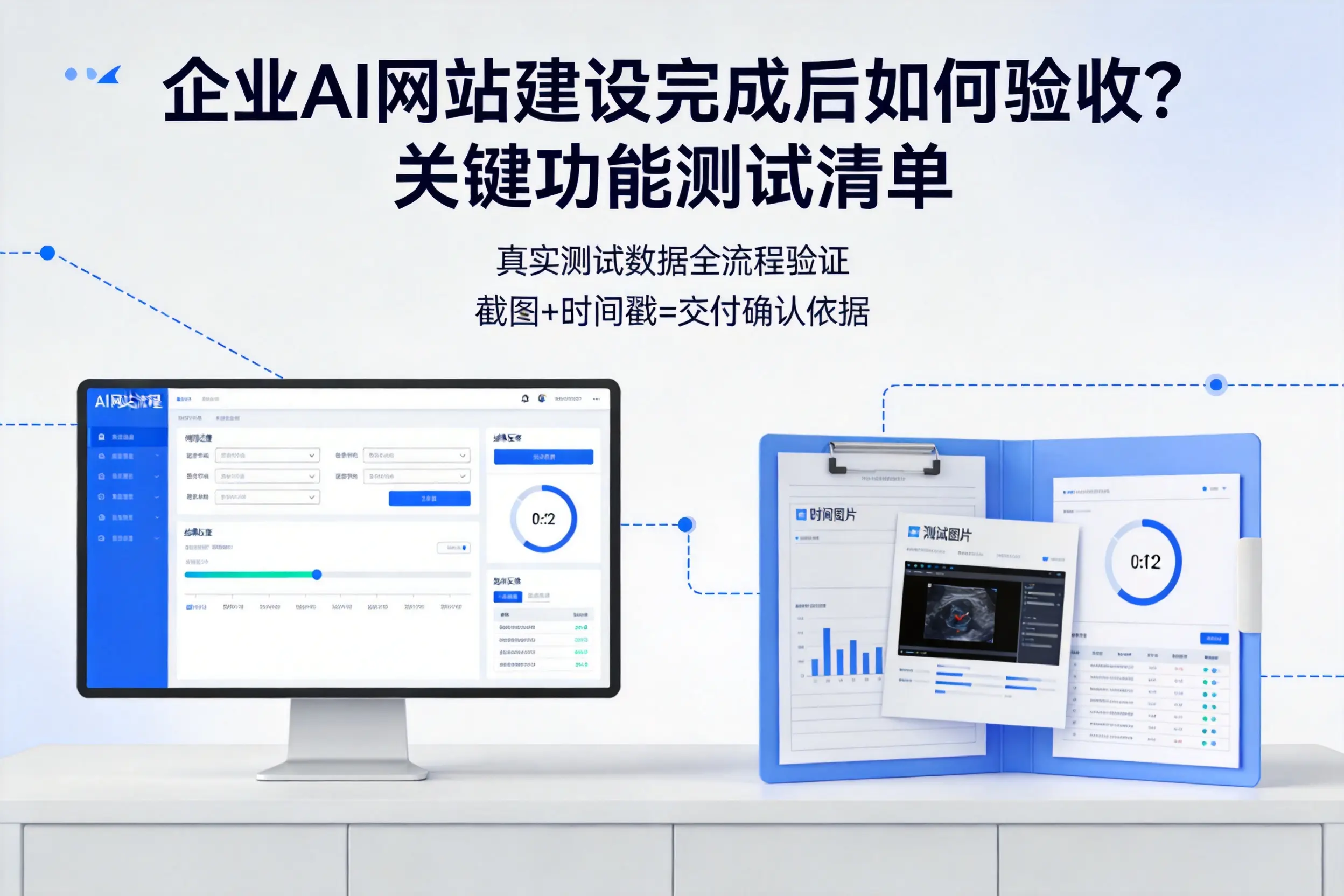 玉林企业AI网站建设完成后如何验收?关键功能测试清单