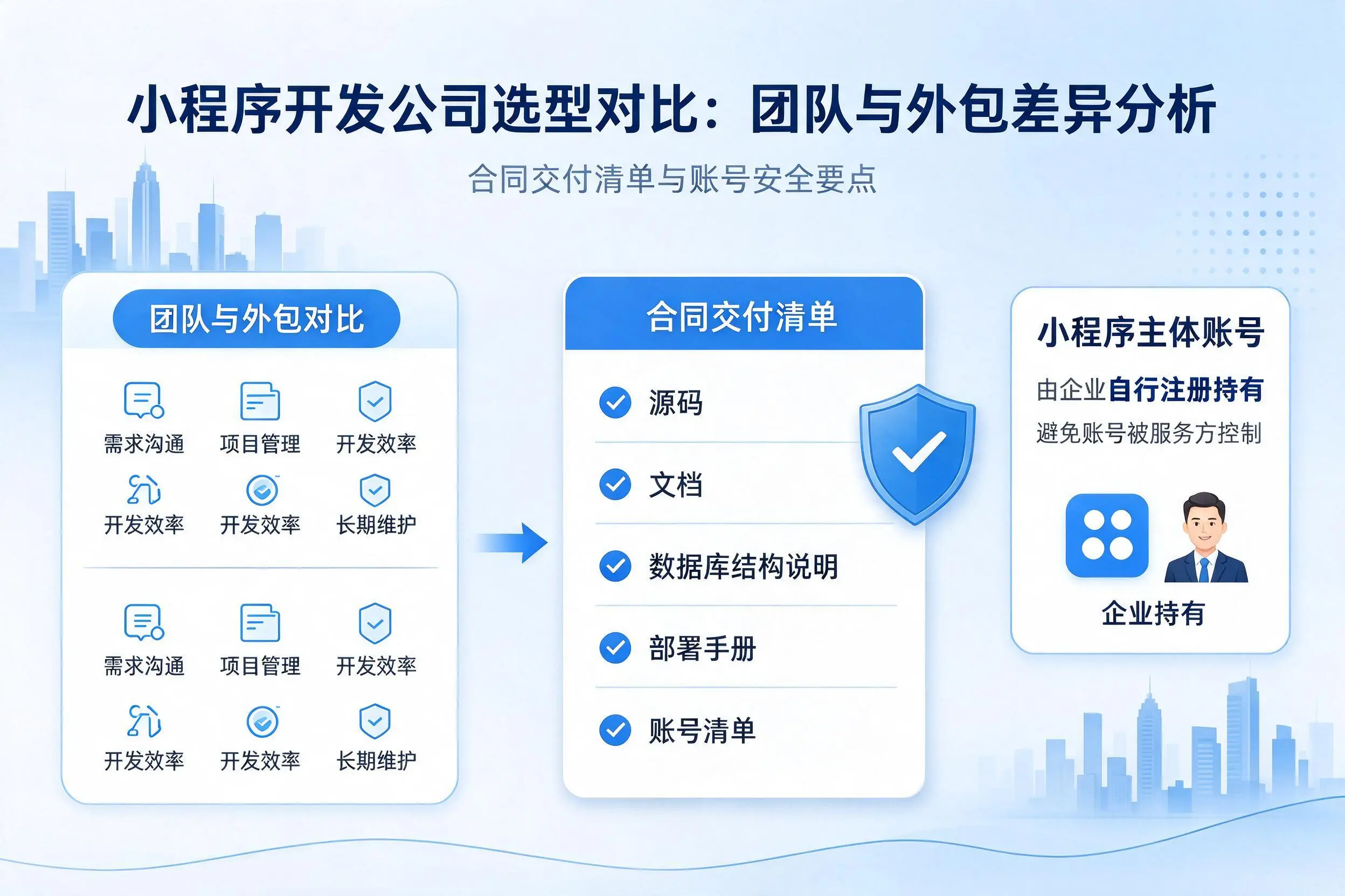 玉林小程序开发公司选型对比:团队与外包差异分析